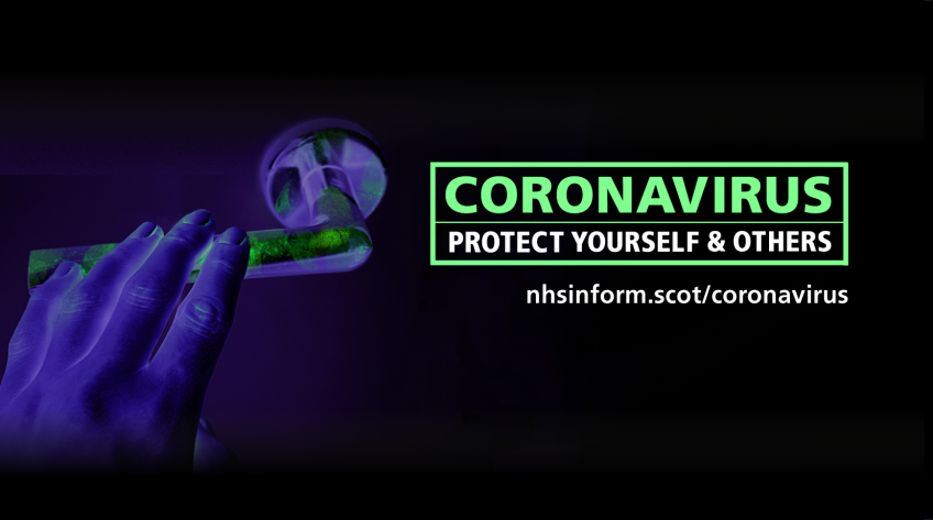 Coronavirus door handle image